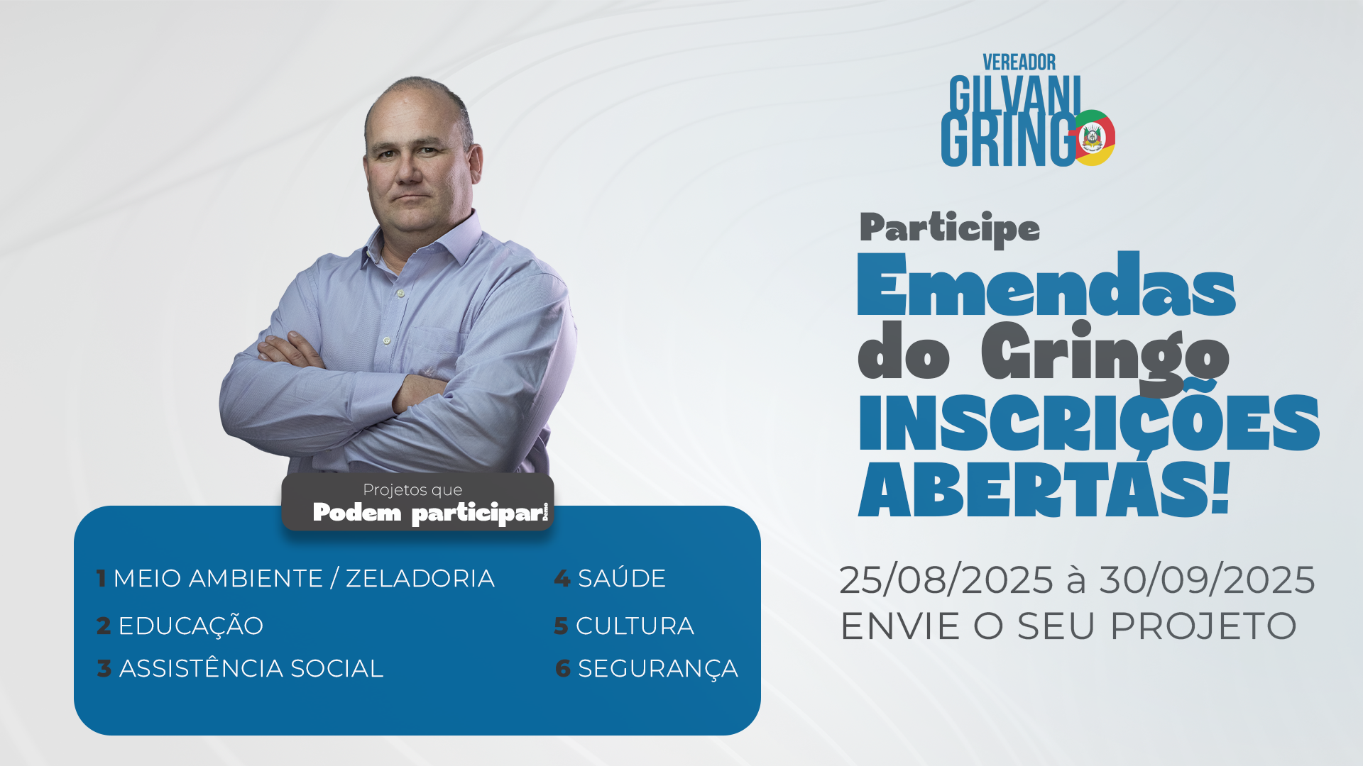 Edital de Emendas 2026 — Inscrições Abertas